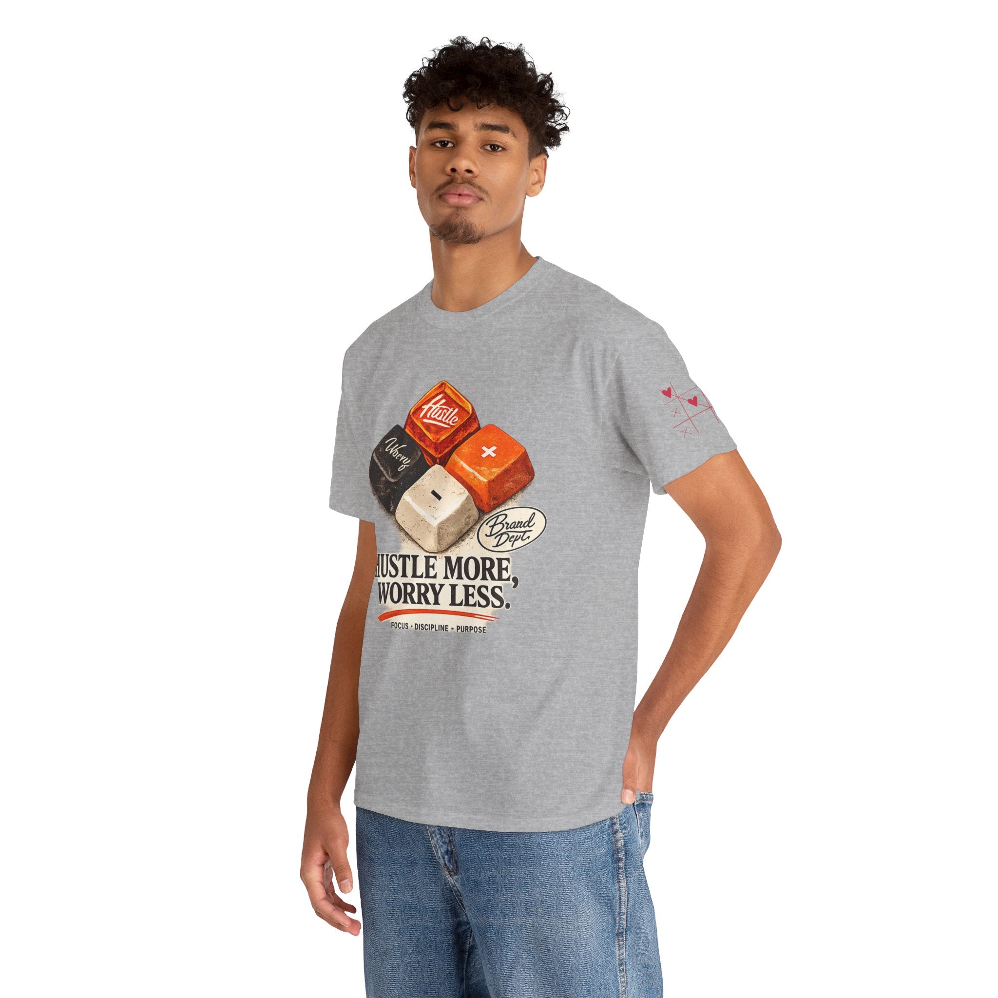 Hustle More, Worry Less Tee