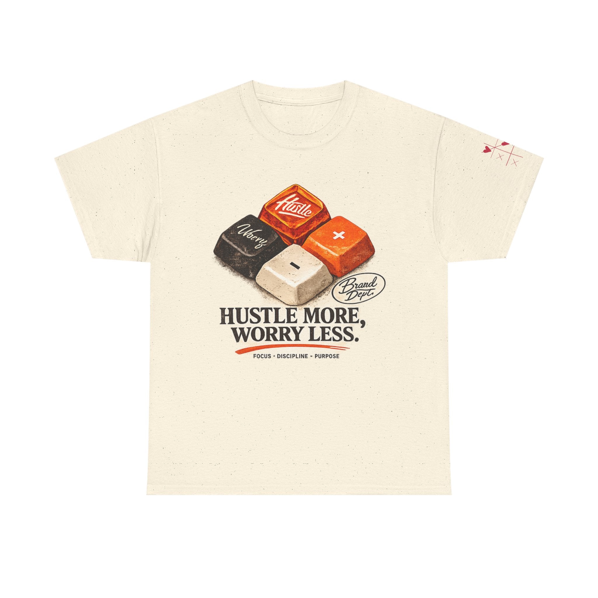 Hustle More, Worry Less Tee