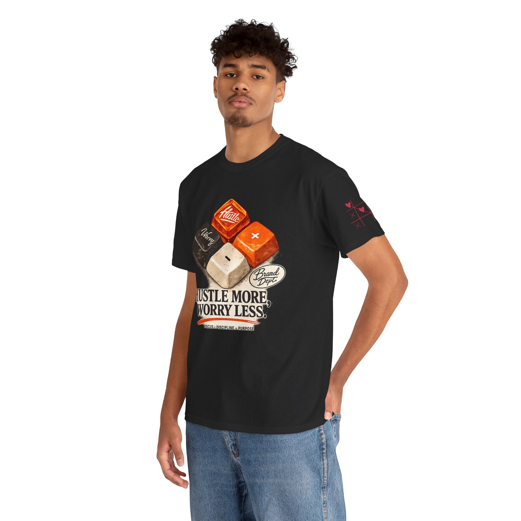 Hustle More, Worry Less Tee
