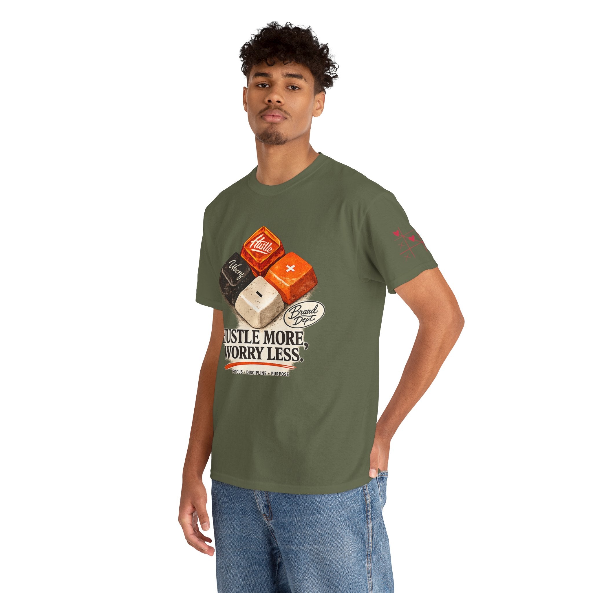 Hustle More, Worry Less Tee