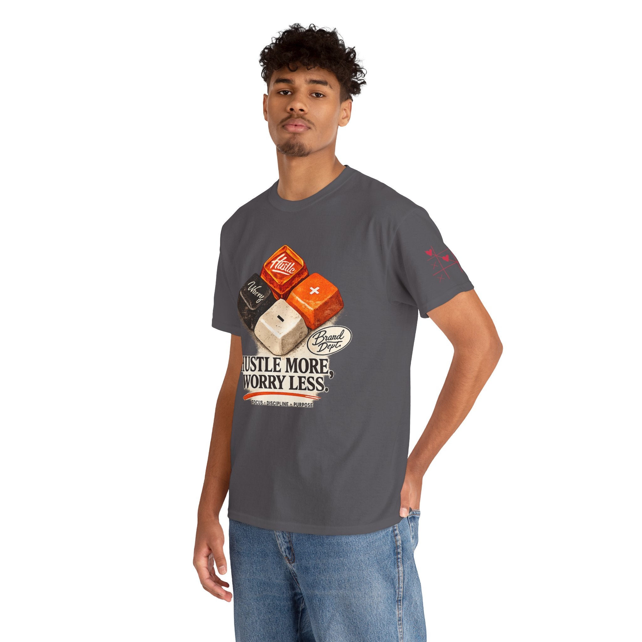 Hustle More, Worry Less Tee