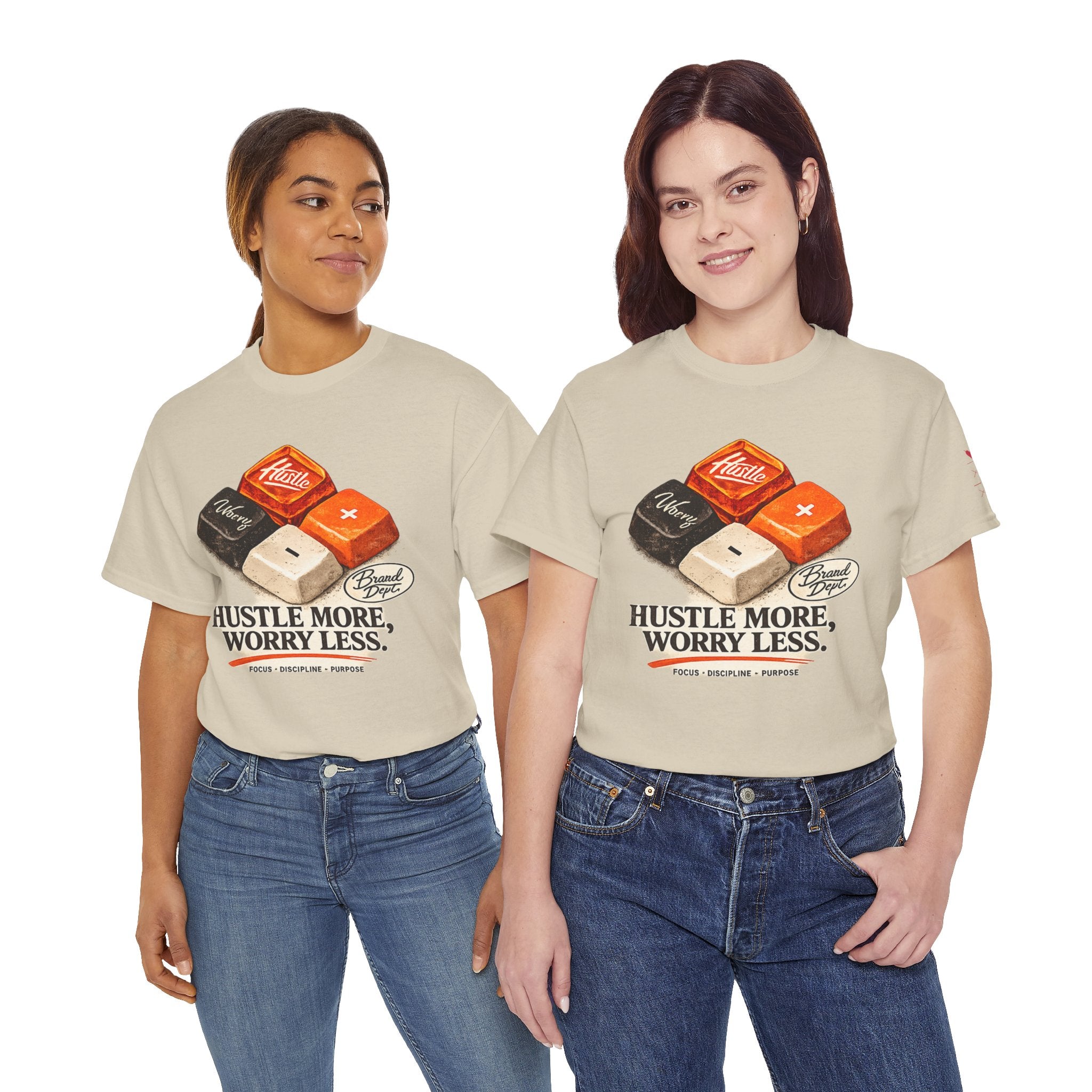 Hustle More, Worry Less Tee